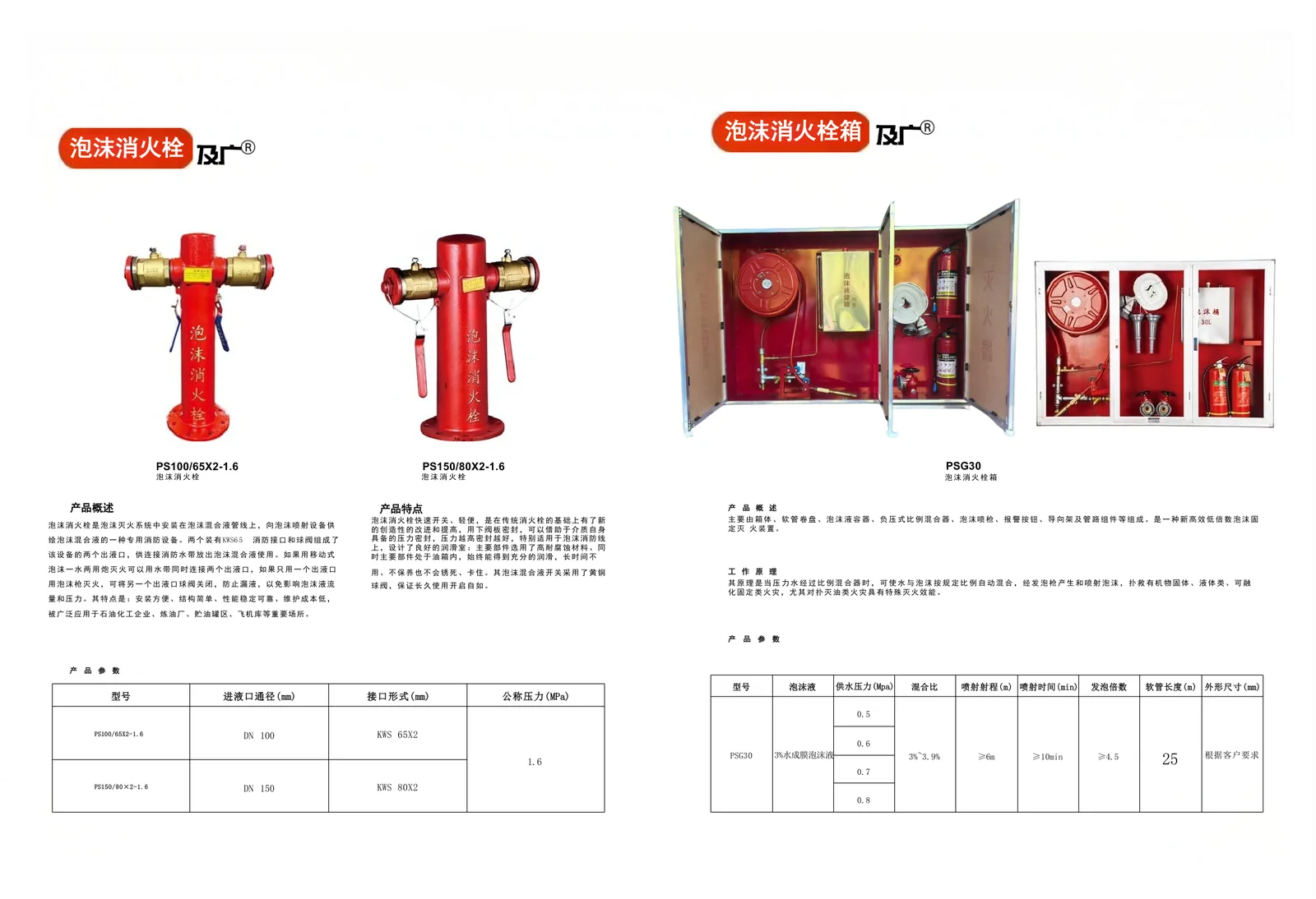 Foam Fire Hydrant Cabinet (PSG30)